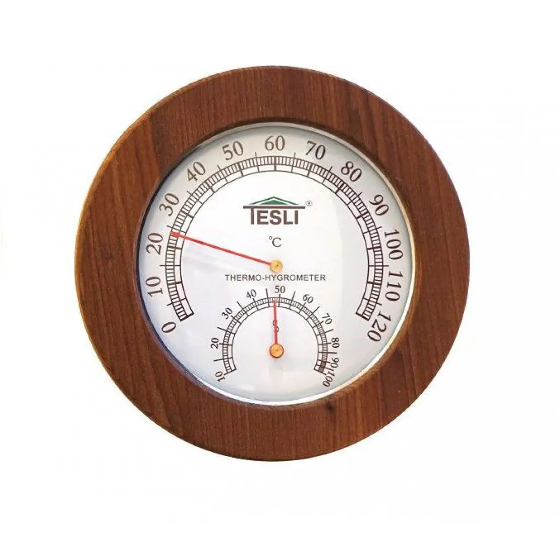 Thermohygrometer for saunas and baths Tesli small D 165 mm